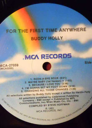 Buddy Holly : For The First Time Anywhere (LP, Album, Mono, Pin)
