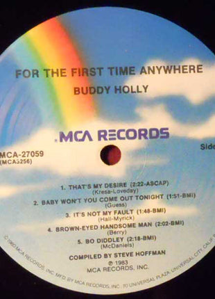 Buddy Holly : For The First Time Anywhere (LP, Album, Mono, Pin)