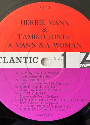 Herbie Mann & Tamiko Jones : A Mann & A Woman (LP, Mono)