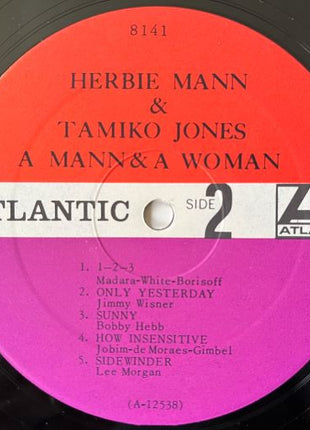 Herbie Mann & Tamiko Jones : A Mann & A Woman (LP, Mono)