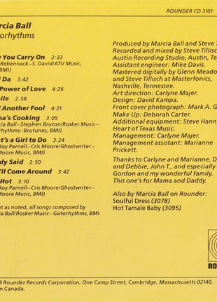 Marcia Ball : Gatorhythms (CD, Album)