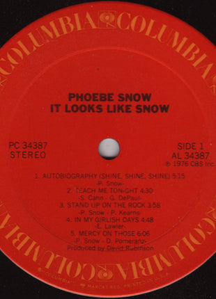 Phoebe Snow : It Looks Like Snow (LP, Album)