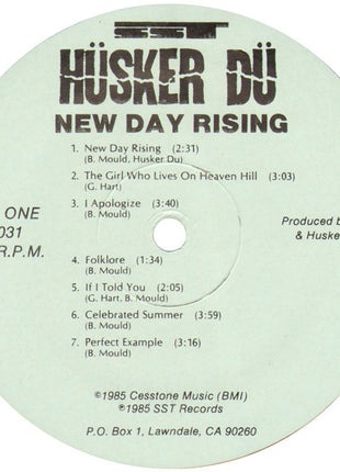 Hüsker Dü : New Day Rising (LP, Album)