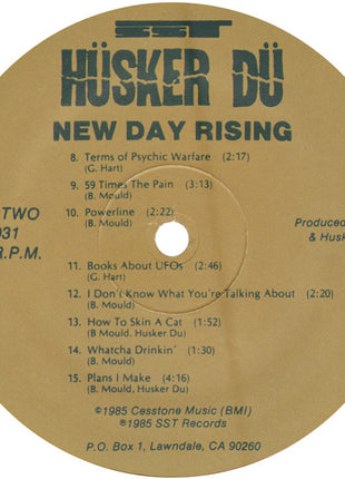 Hüsker Dü : New Day Rising (LP, Album)