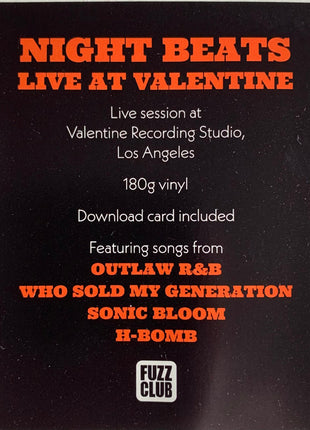 Night Beats : Live At Valentine (LP, Ltd, Gre)