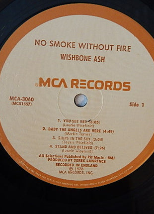 Wishbone Ash : No Smoke Without Fire (LP, Album, Pin)