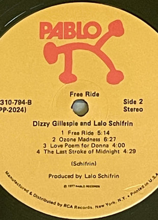 Dizzy Gillespie : Free Ride (LP, Album, RE)