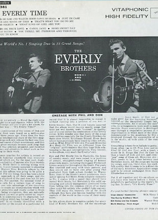Everly Brothers : It's Everly Time (LP, Album, Mono)