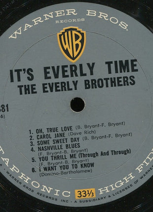 Everly Brothers : It's Everly Time (LP, Album, Mono)
