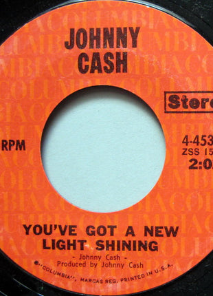 Johnny Cash : Singing In Viet Nam Talking Blues / You've Got A New Light Shining (7", Single, Styrene)