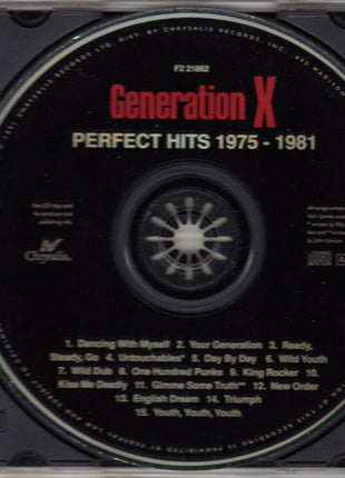 Generation X (4) : Perfect Hits 1975 - 1981 (CD, Comp, RE)