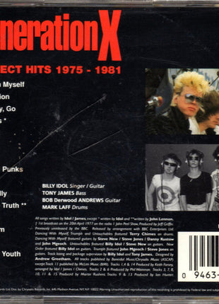 Generation X (4) : Perfect Hits 1975 - 1981 (CD, Comp, RE)