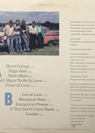 The Nighthawks (3) : Hard Living (LP, Album)