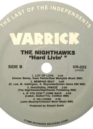 The Nighthawks (3) : Hard Living (LP, Album)