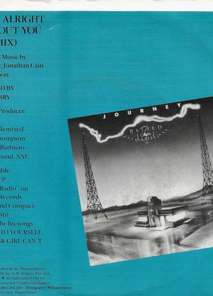 Journey : I'll Be Alright Without You (7", Styrene, Pit)