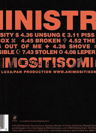 Ministry : Animositisomina (CD, Album)