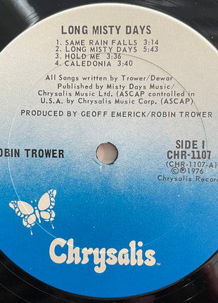 Robin Trower : Long Misty Days (LP, Album, Club, RE, Pit)