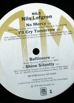 Nils Lofgren : Nils (LP, Album, Ind)