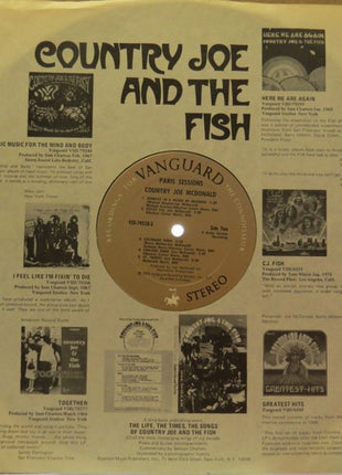 Country Joe McDonald : Paris Sessions (LP, Album, Ter)
