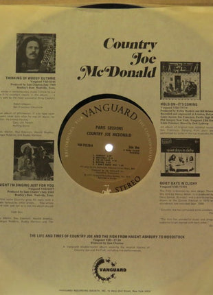 Country Joe McDonald : Paris Sessions (LP, Album, Ter)