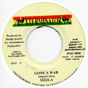 Sizzla : Gone A War (7")