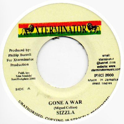Sizzla : Gone A War (7")