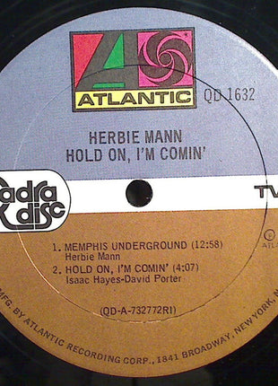 Herbie Mann : Hold On, I'm Comin' (LP, Album, Quad, Die)