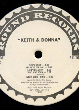 Keith Godchaux & Donna Godchaux : Keith & Donna (LP, Album)