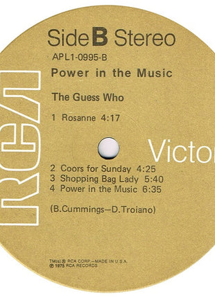 The Guess Who : Power In The Music (LP, Album)