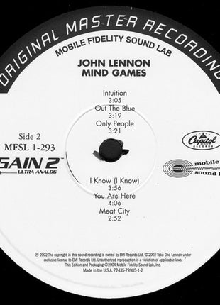 John Lennon : Mind Games (LP, Album, Ltd, Num, RE, RM, 180)