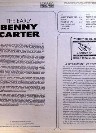 Benny Carter : The Early Benny Carter (LP, Comp)