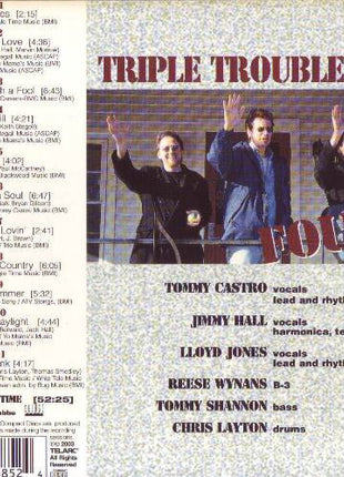 Tommy Castro • Jimmy Hall • Lloyd Jones : Triple Trouble (CD, Album, Promo)