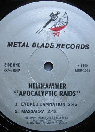 Hellhammer (2) : Apocalyptic Raids (12", EP)