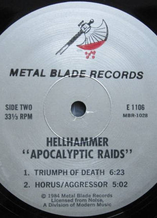 Hellhammer (2) : Apocalyptic Raids (12", EP)