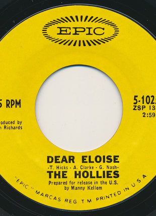 The Hollies : Dear Eloise (7", Single, Styrene, Pit)