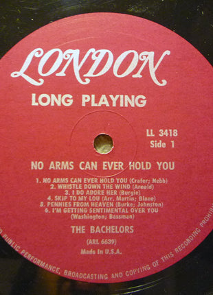 The Bachelors : No Arms Can Ever Hold You (LP, Album, Mono)