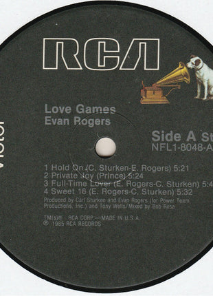 Evan Rogers : Love Games (LP, Album)