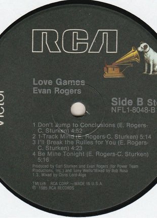 Evan Rogers : Love Games (LP, Album)