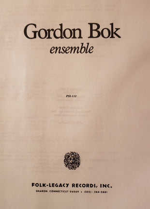 Gordon Bok : Ensemble (LP, Album)