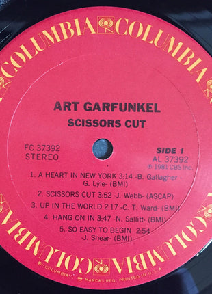 Art Garfunkel : Scissors Cut (LP, Album, San)