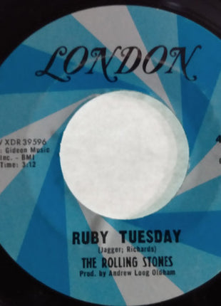 The Rolling Stones : Let's Spend The Night Together / Ruby Tuesday (7", Single, Mono, Bes)