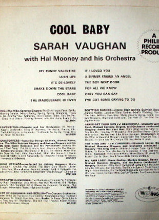 Sarah Vaughan : Cool Baby (LP, Album, Comp, Mono)