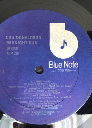 Lou Donaldson : Midnight Sun (LP, Album)