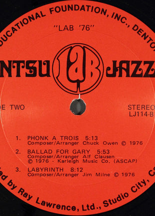 North Texas State University Lab Band*, Leon Breeden : Lab '76 (LP, Album)