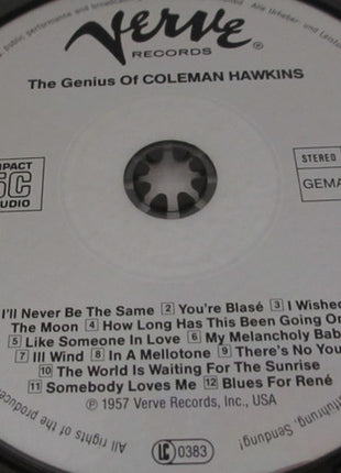 Coleman Hawkins : The Genius Of Coleman Hawkins (CD, Album, RE, RM)