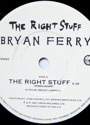 Bryan Ferry : The Right Stuff (7", Single)