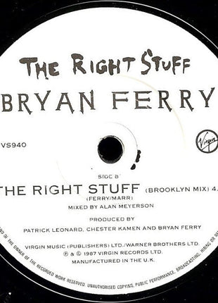 Bryan Ferry : The Right Stuff (7", Single)