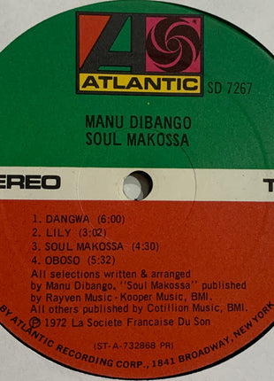 Manu Dibango : Soul Makossa (LP, Album, PR )