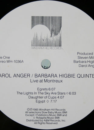 Darol Anger / Barbara Higbie Quintet With Mike Marshall (2), Todd Phillips And Andy Narell : Live At Montreux (LP, Album, All)