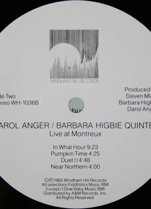 Darol Anger / Barbara Higbie Quintet With Mike Marshall (2), Todd Phillips And Andy Narell : Live At Montreux (LP, Album, All)